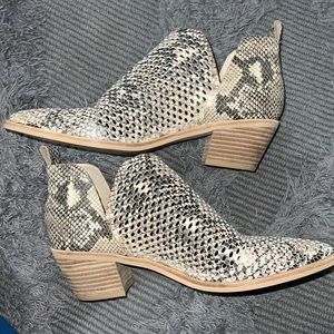 Dolce Vita Snake Ankle Booties